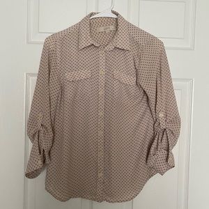 Ann Taylor loft button down shirt blouse
